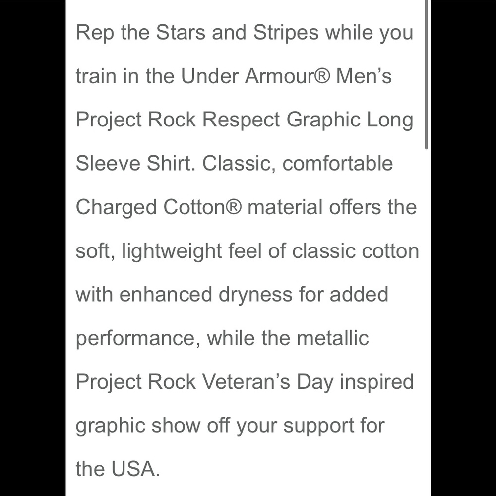 🆕💪🏽PROJECT ROCK UNDER ARMOUR SHIRT💪🏽🆕 - Picture 11 of 13